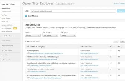 Open Site Explorer
