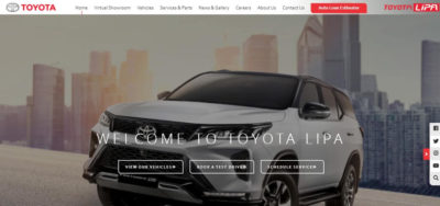 Toyota Lipa Website