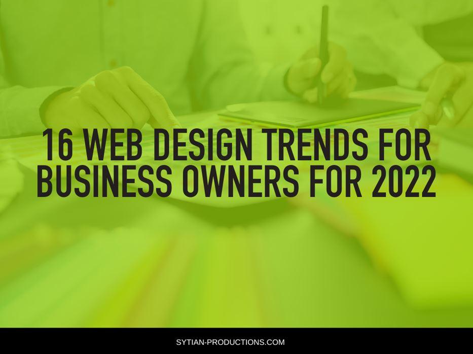 web design trends for business owners