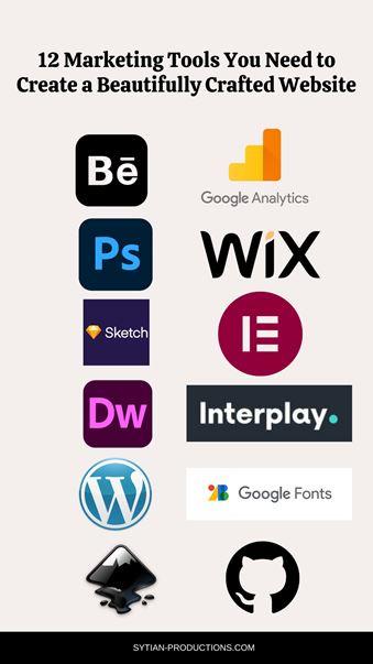 12 Marketing Tools You Need to Create a Beautifully Crafted Website