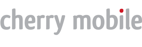 The logo for Cherry Mobile features the words "cherry mobile" in a rounded, lowercase grey font, with a red dot above the letter "i" in mobile.